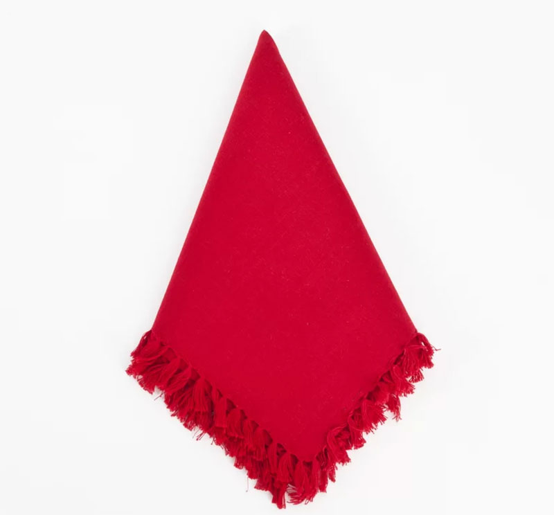 Lizette Design Napkin in Red