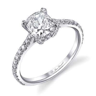 cushion cut engagement ring