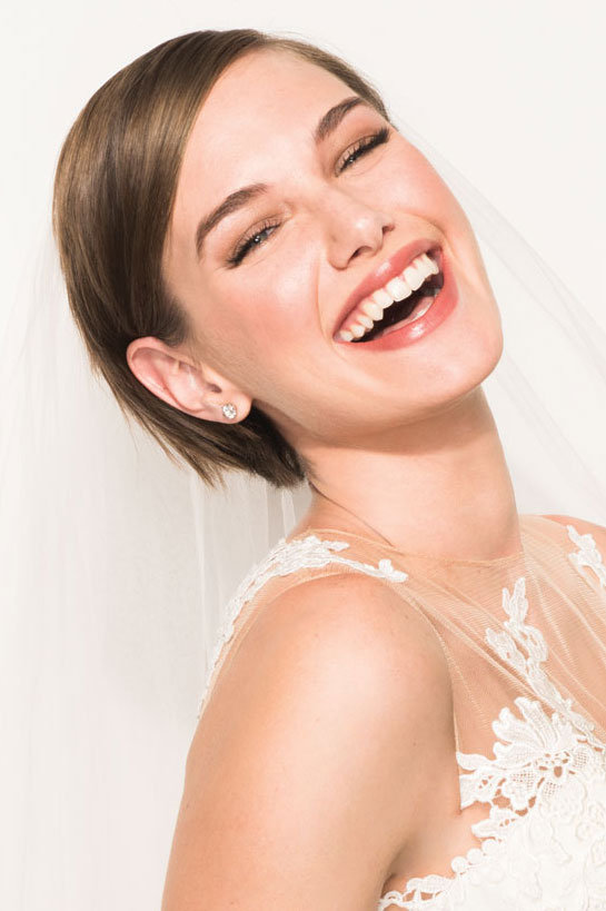 smiling bride