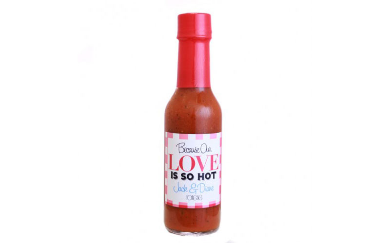 Custom Hot Sauce Party Favor