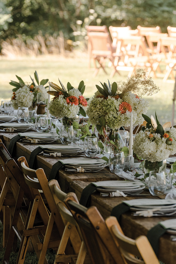 Eastwind outdoor wedding reception