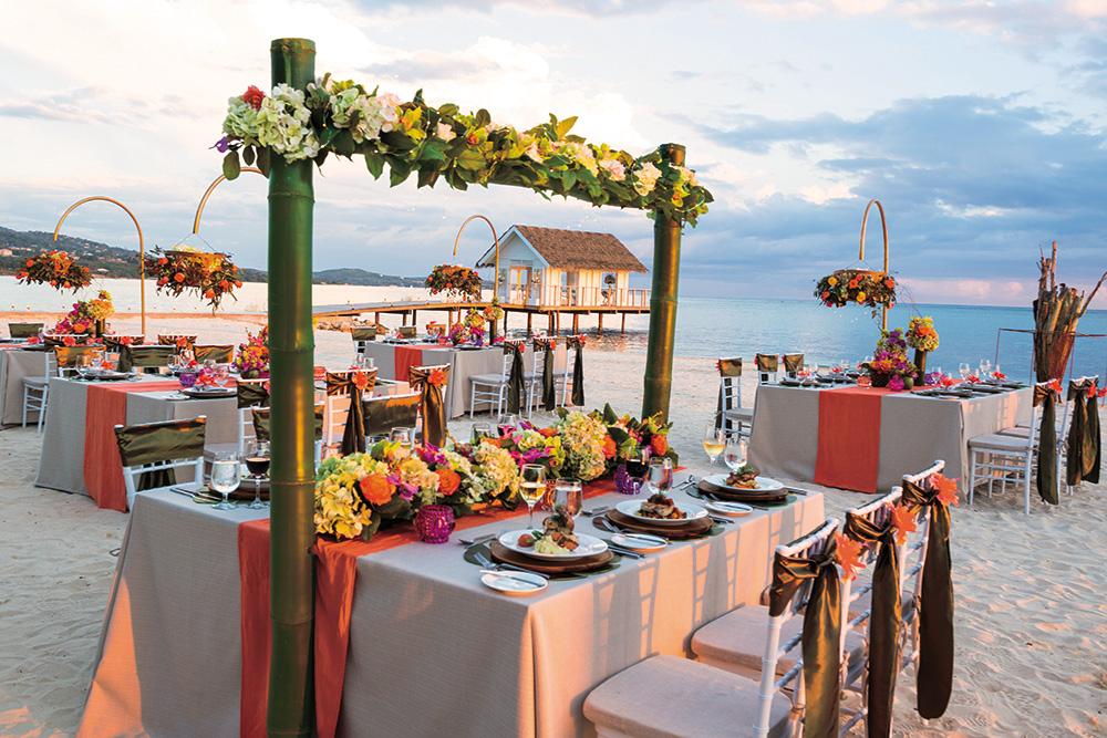 sandals south coast wedding reception