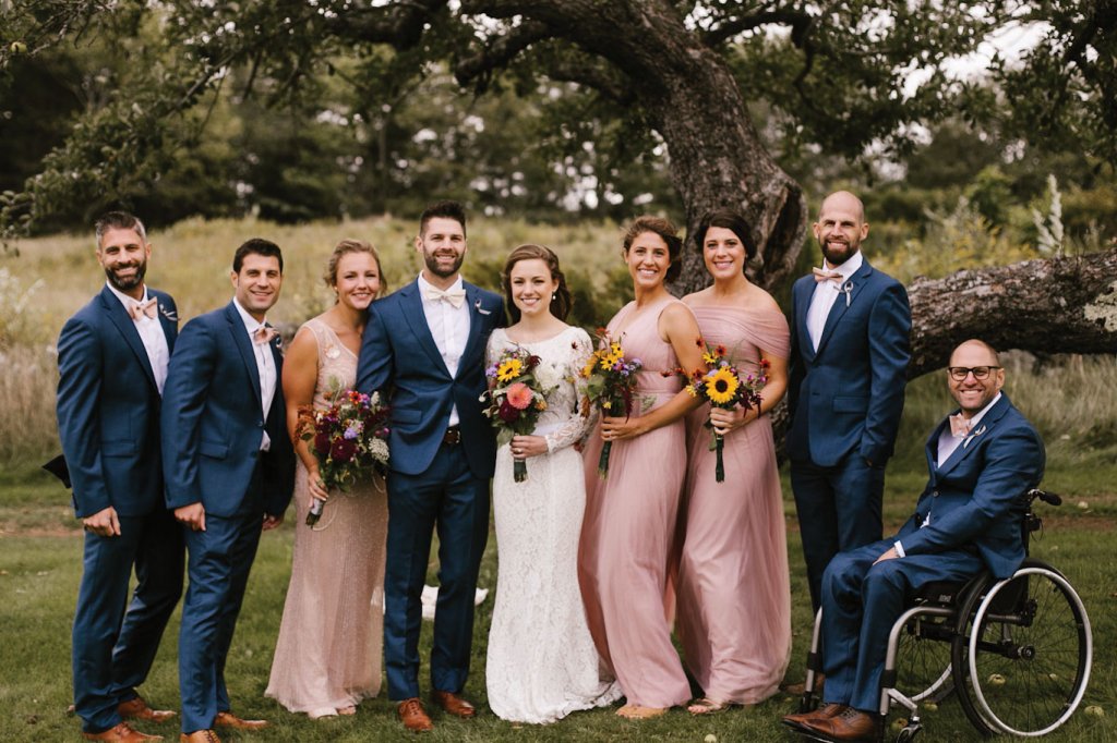 bridesmaids and groomsmen