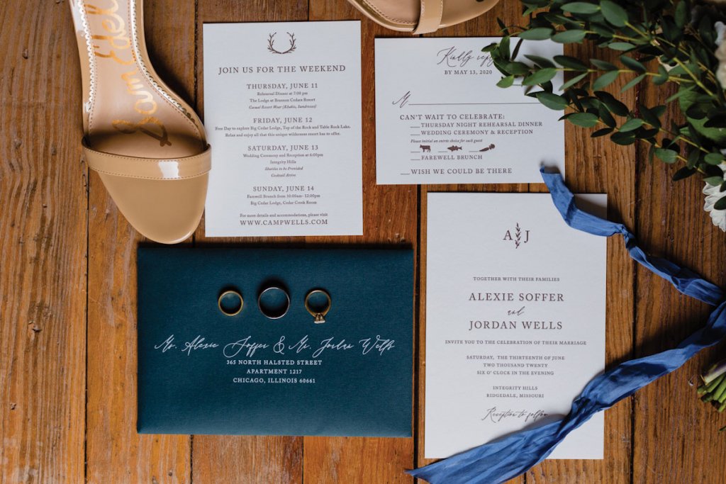 dunton hot springs wedding invitation