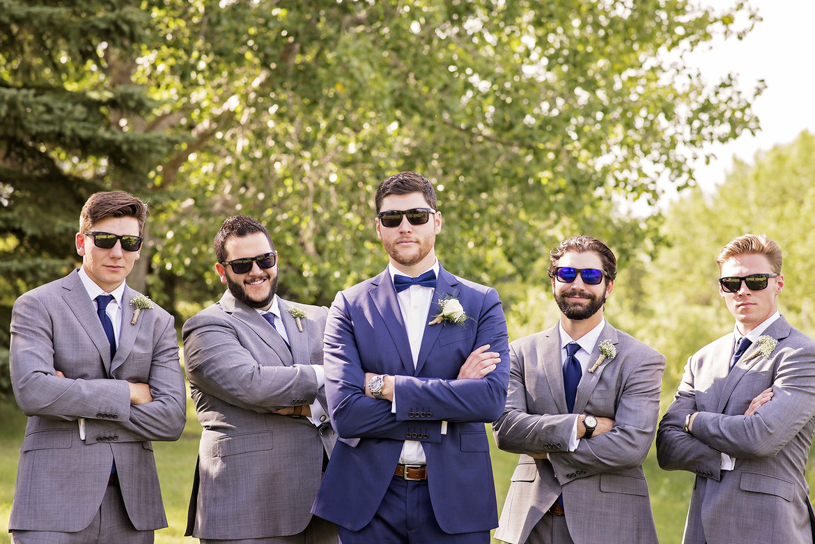 groom with groomsmen