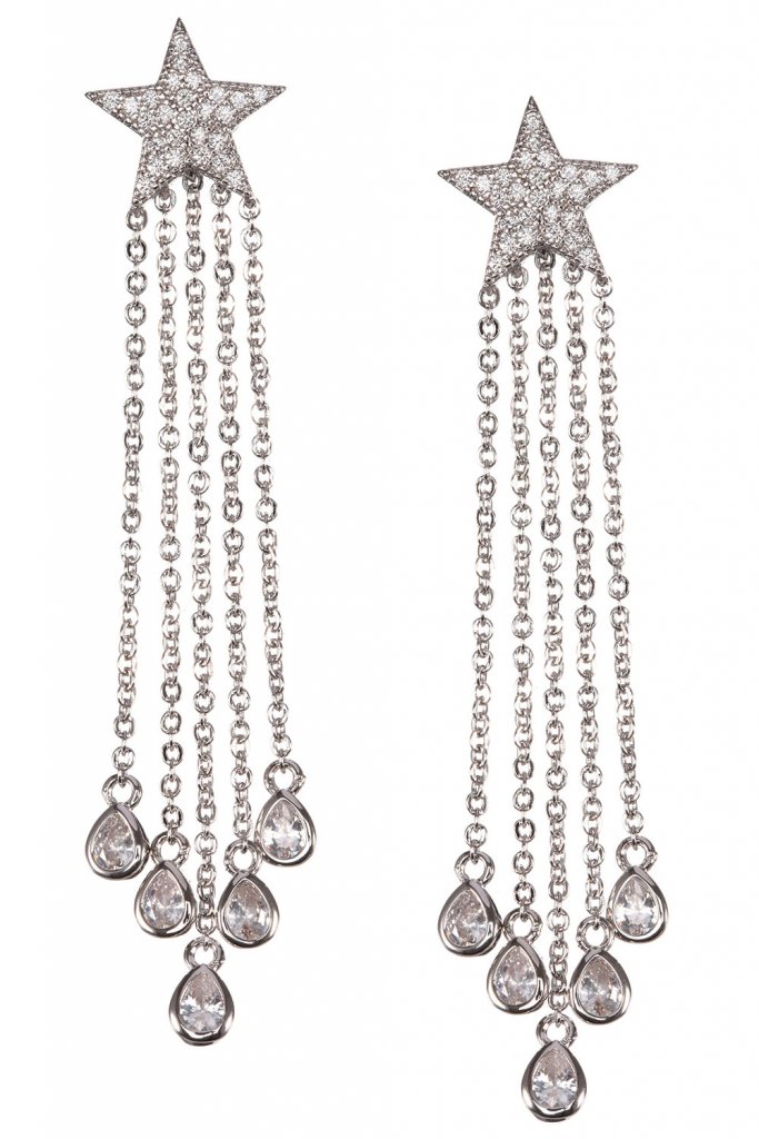 Star crystal earrings