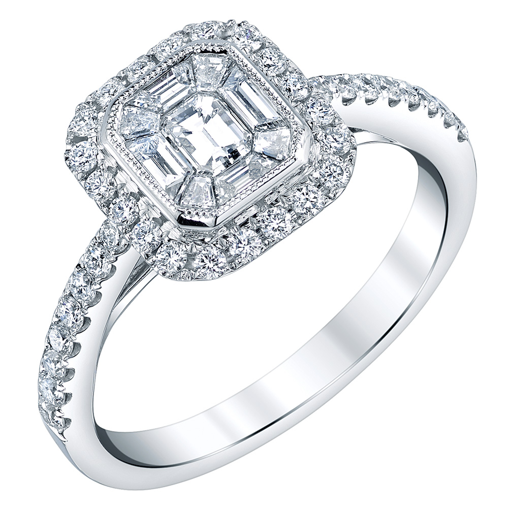 cirari asscher cut engagement ring