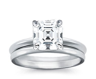 asscher engagement ring