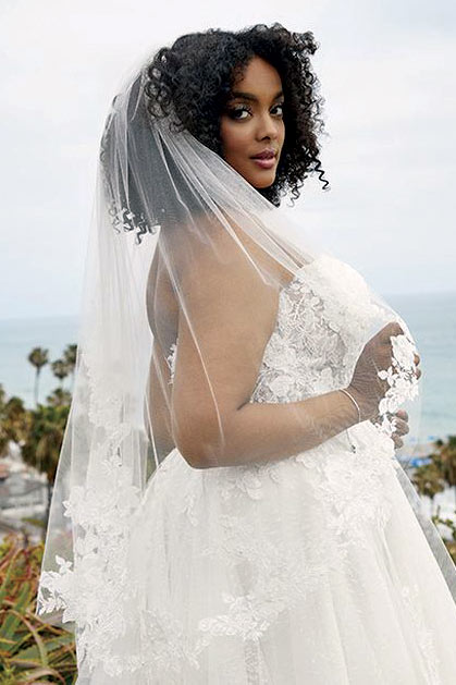 beloved by casablanca bridal veil