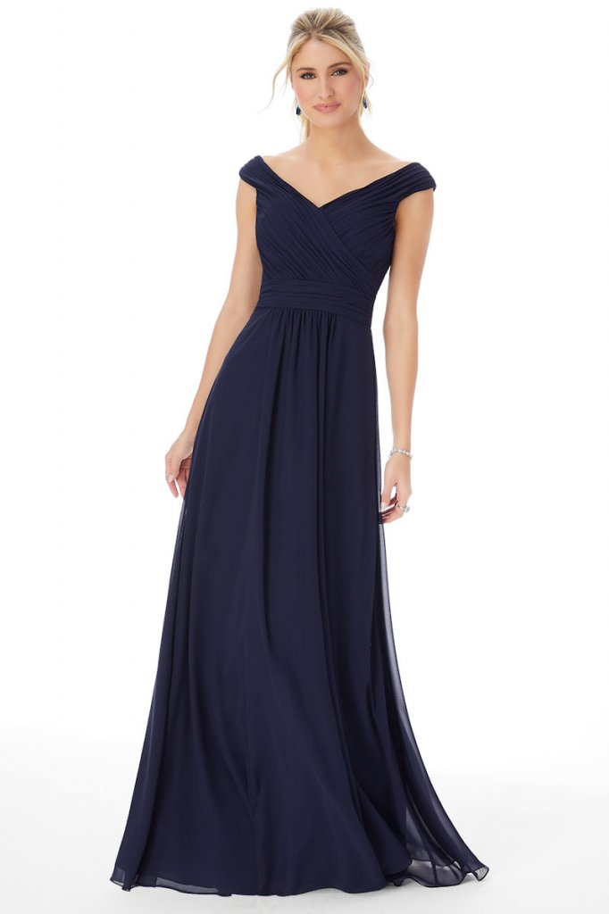 morilee navy dress