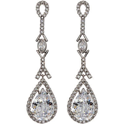 tejani crystal drop earrings