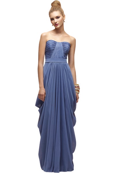 lela rose blue bridesmaids dress