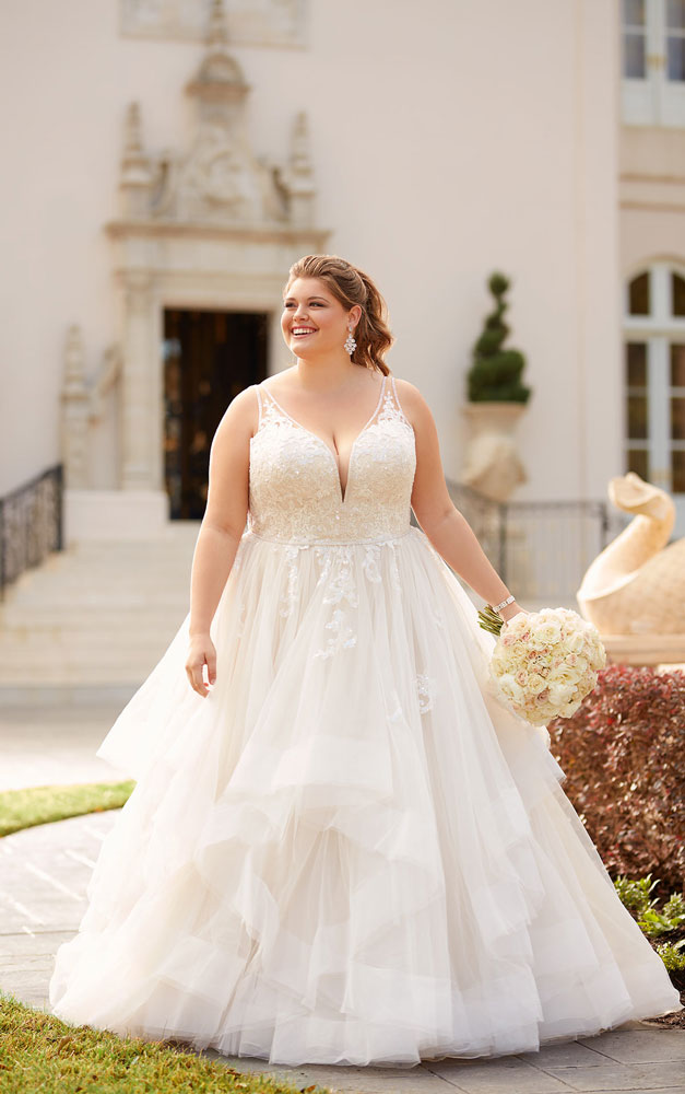 Plus size wedding gown