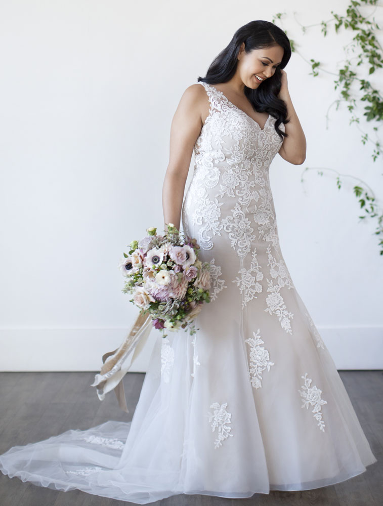 Plus size wedding gown