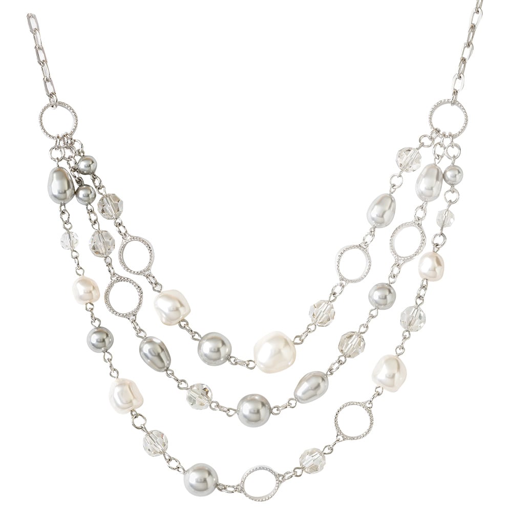 pearl necklace touchstone by swarovski crystal