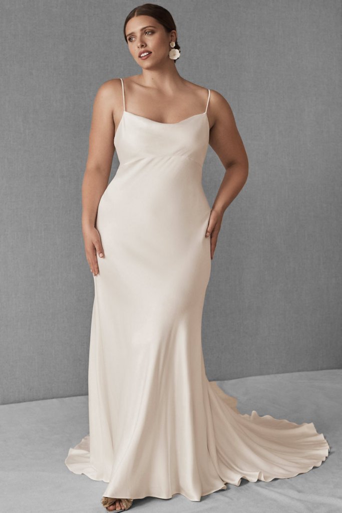 BHLDN slip wedding dress