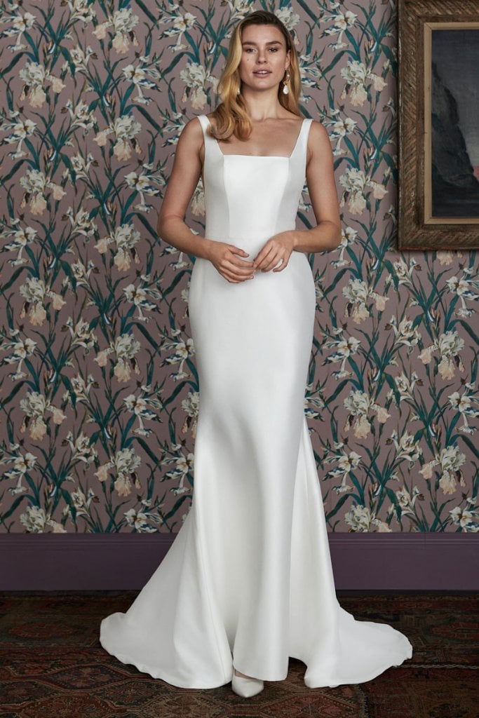 justin alexander square neck wedding gown