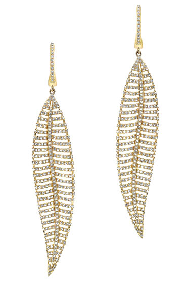 gold earrings by anne sisteron