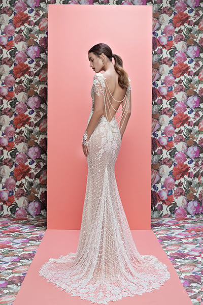 galia lahav pearl back gown