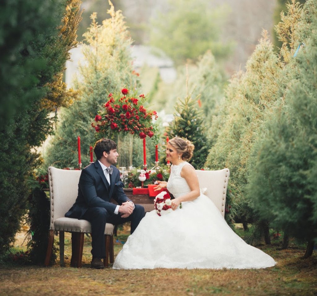 christmas tree farm wedding venue