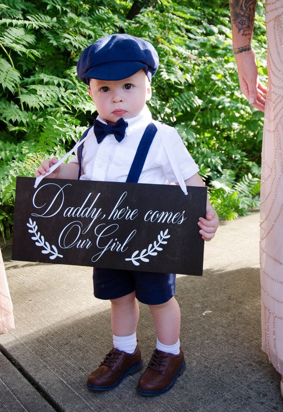 cute ring bearer sign