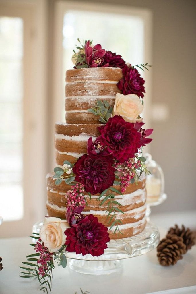 fall wedding cake