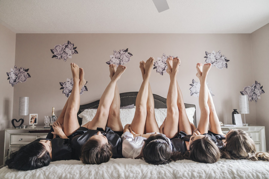 Bride with Bridesmaids