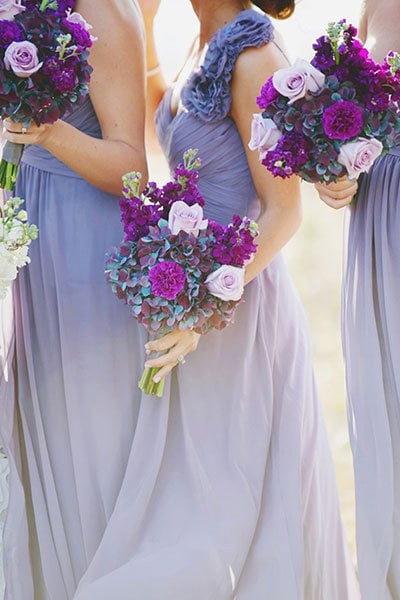 purple bridesmaid dresses