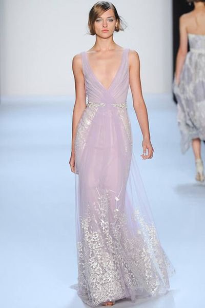 lilac badgley mischka dress