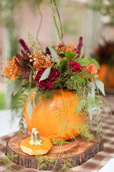 pumpkin centerpiece