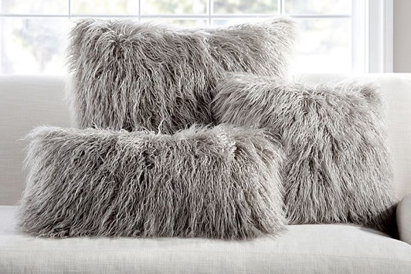 fur pillows