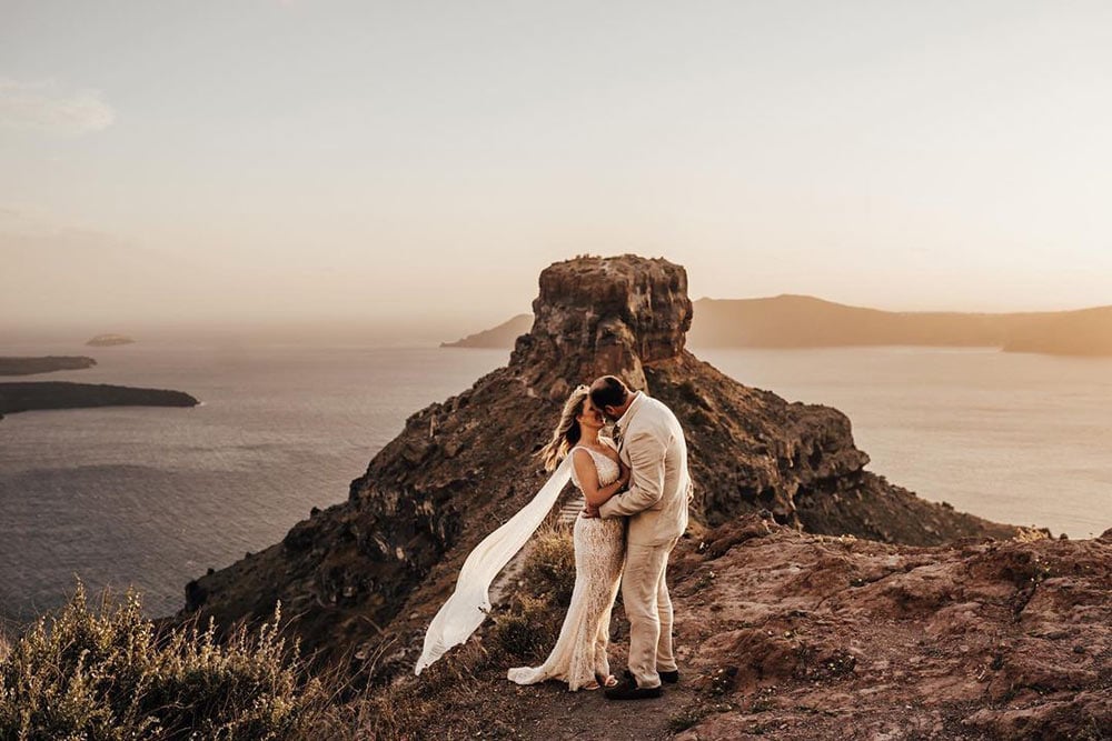 bride and groom eloped