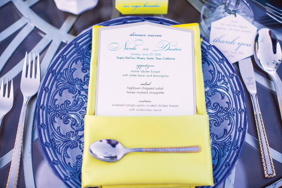 wedding menu