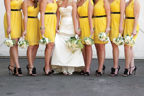 yellow bridesmaid dresses