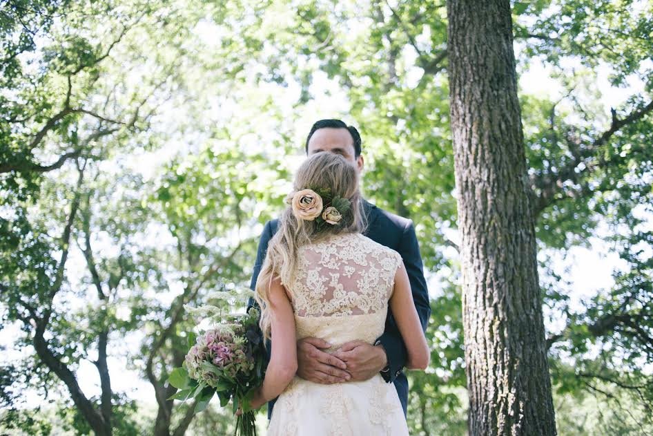 back of wedding dress