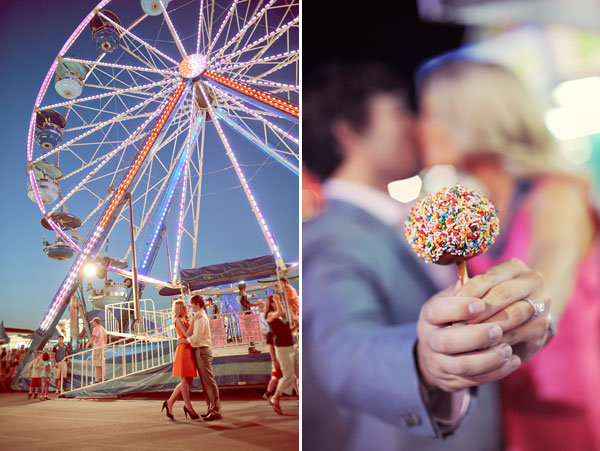 carnival theme engagement photos