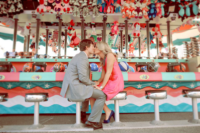 carnival theme engagement photos