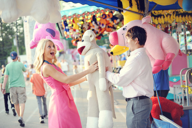 carnival theme engagement photos