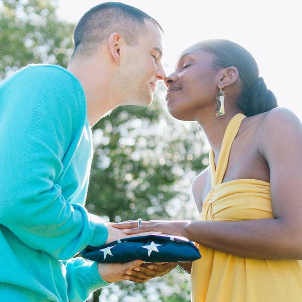 patriotic engagement photos