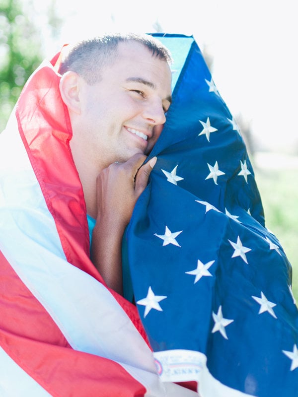 patriotic engagement photos