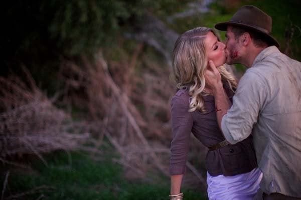 indiana jones theme engagement photos