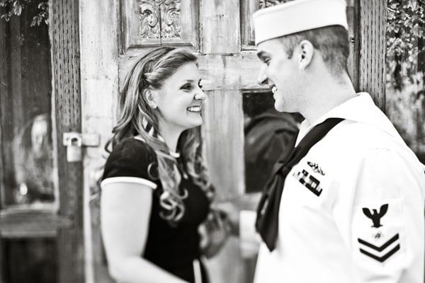 navy sailor engagement photos