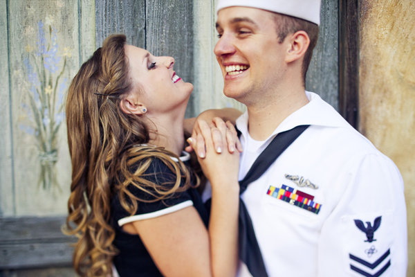 navy sailor engagement photos