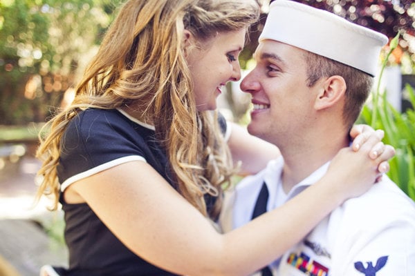 navy sailor engagement photos