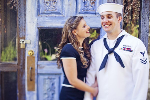 navy sailor engagement photos