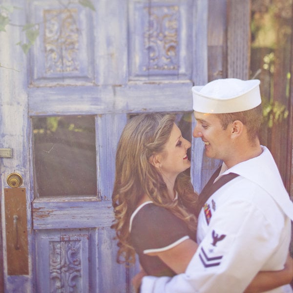 navy sailor engagement photos