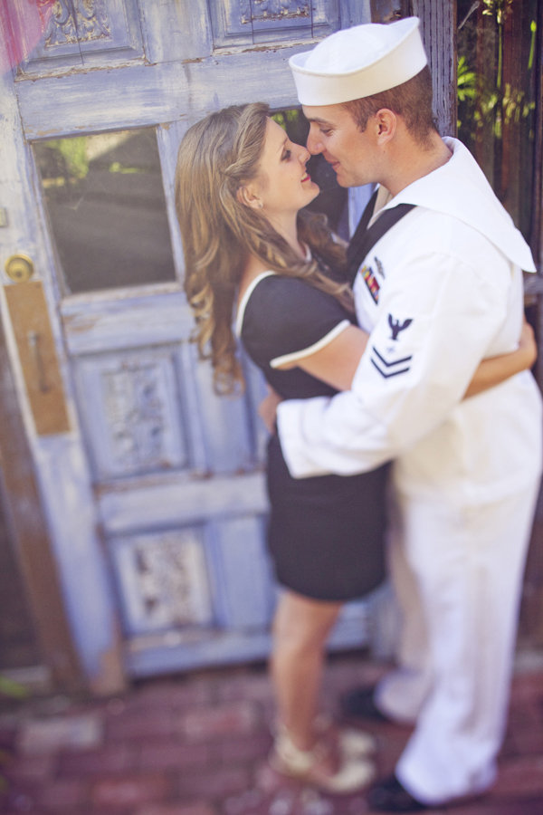 navy sailor engagement photos