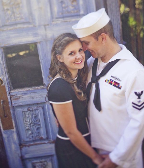 navy sailor engagement photos