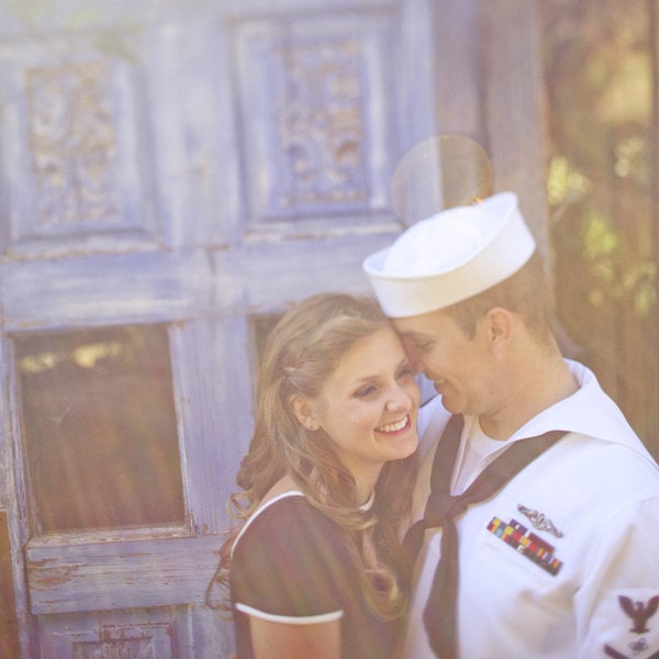 navy sailor engagement photos