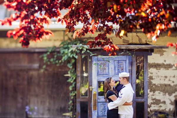 navy sailor engagement photos